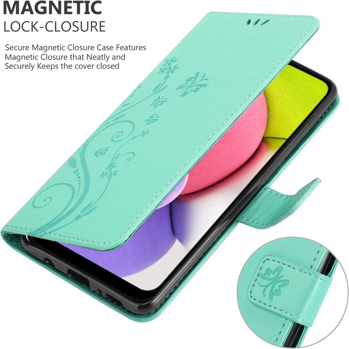 Actual product image Cadorabo Flower Book cover (Samsung Galaxy A03s)