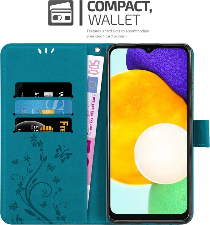 Actual product image Cadorabo Flower Book cover (Samsung Galaxy A13 5G)