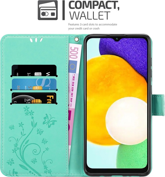 Actual product image Cadorabo Flower Book cover (Samsung Galaxy A13 5G)