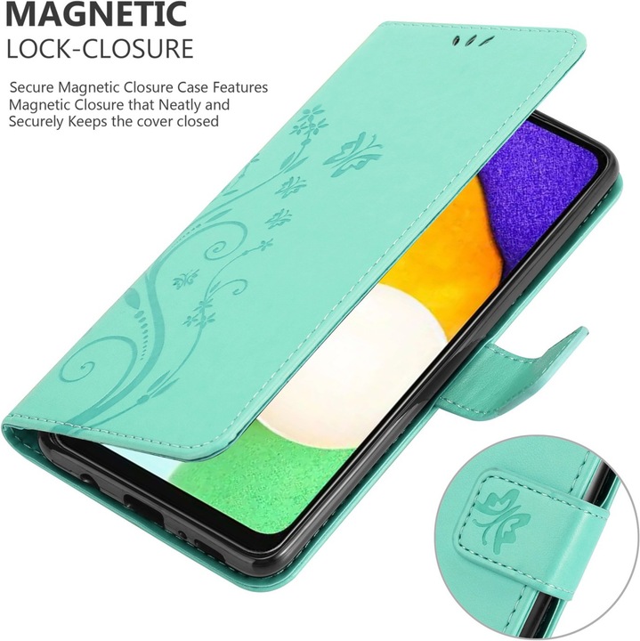 Actual product image Cadorabo Flower Book cover (Samsung Galaxy A13 5G)
