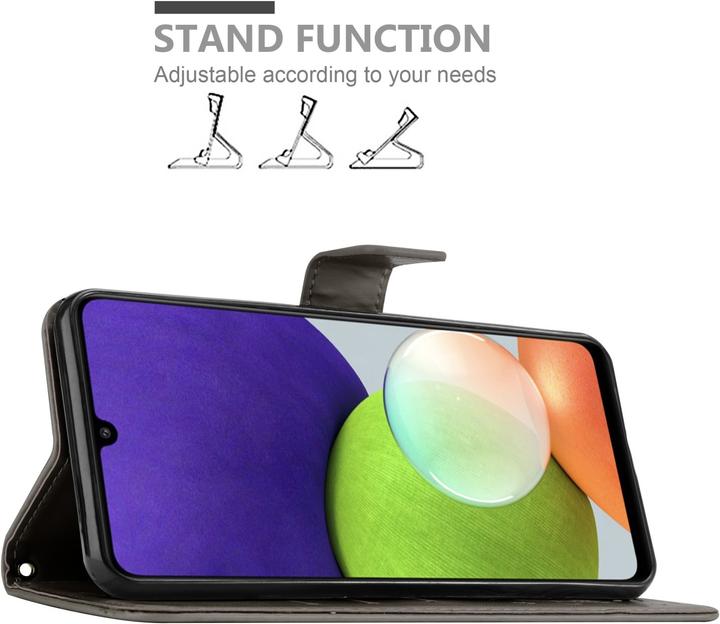 Actual product image Cadorabo Flower Book cover (Samsung Galaxy M22, Samsung Galaxy A22, Samsung Galaxy A32)