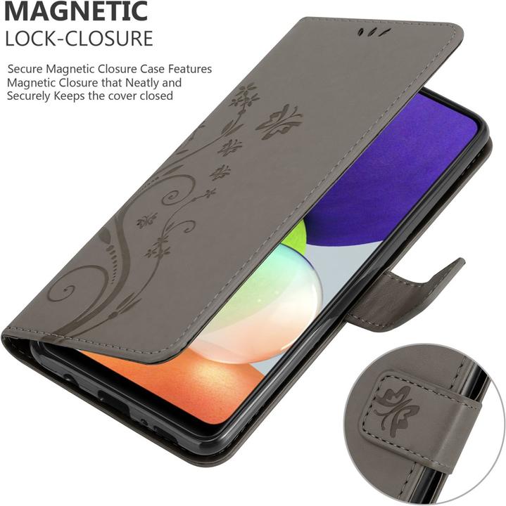 Actual product image Cadorabo Flower Book cover (Samsung Galaxy M22, Samsung Galaxy A22, Samsung Galaxy A32)