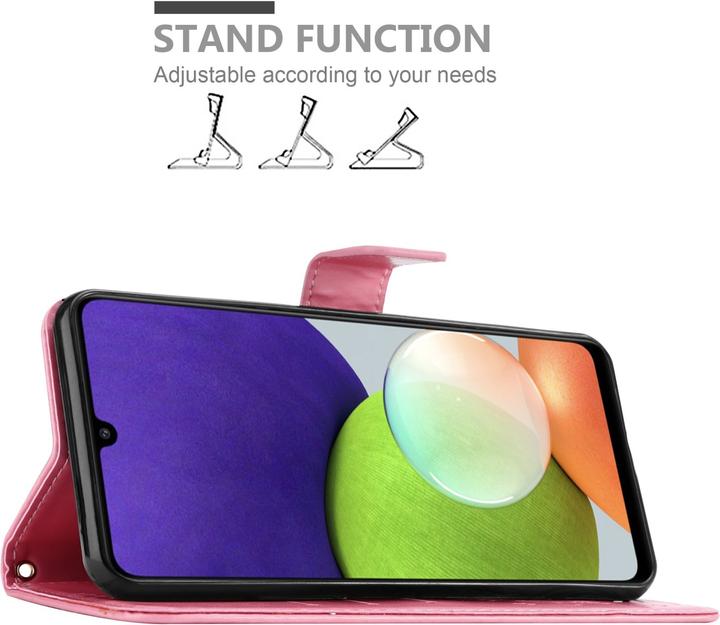 Produktbild Cadorabo Flower Book Hülle (Samsung Galaxy A22, Samsung Galaxy A32, Samsung Galaxy M22)