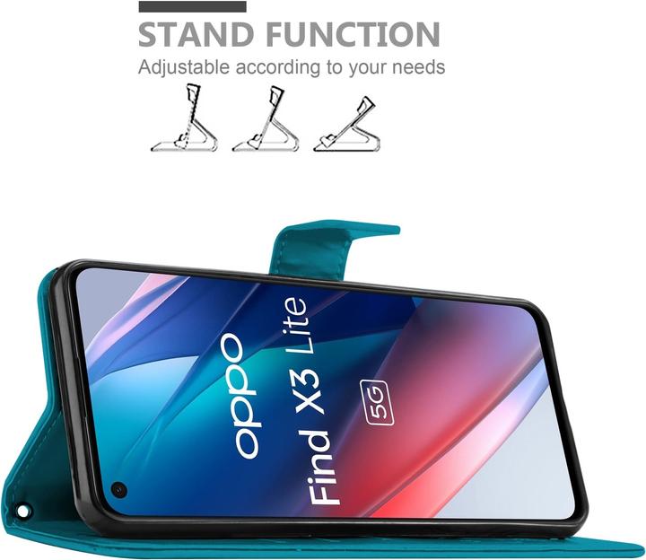 Immagine prodotto Cadorabo Copertina del libro a fiori (Oppo Find X3 Lite)
