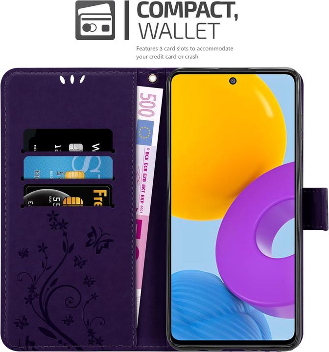 Produktbild Cadorabo Flower Book Hülle (Samsung Galaxy M52 5G)