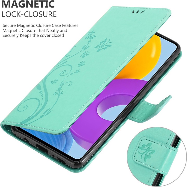 Actual product image Cadorabo Flower Book cover (Samsung Galaxy M52 5G)