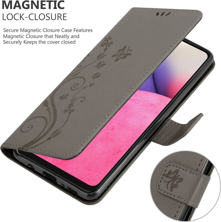 Produktbild Cadorabo Flower Book Hülle (Samsung Galaxy A33 5G)