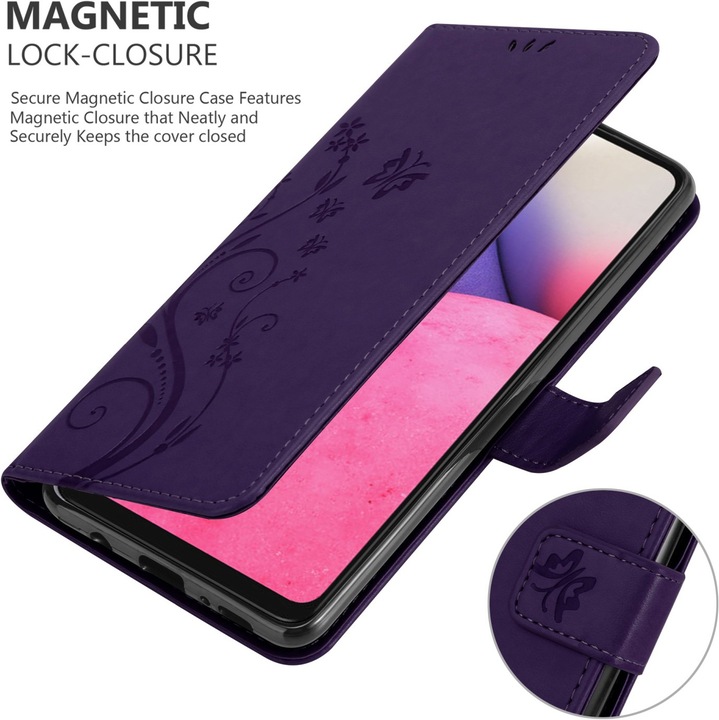 Actual product image Cadorabo Flower Book cover (Samsung Galaxy A33 5G)
