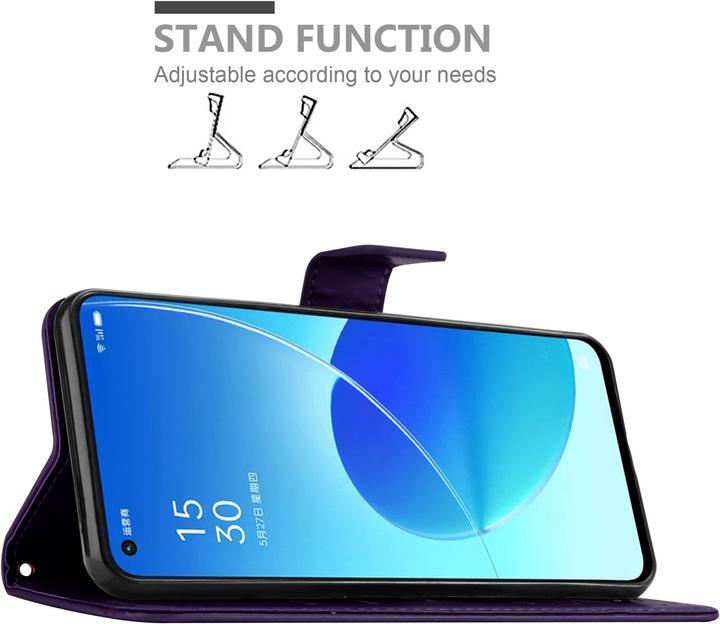 Image du produit Cadorabo Pochette Flower Book (Oppo Reno 6 5G)