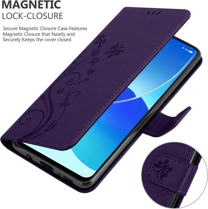 Image du produit Cadorabo Pochette Flower Book (Oppo Reno 6 5G)