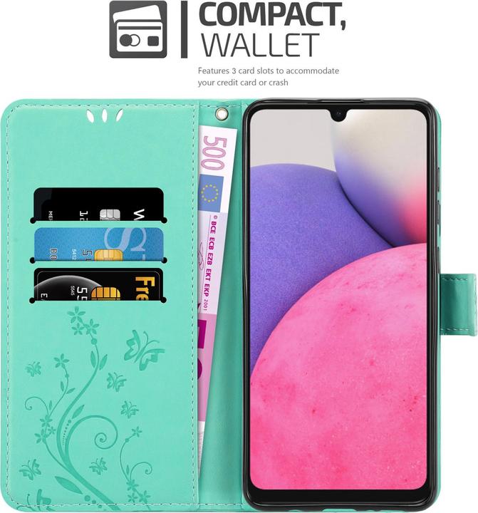 Produktbild Cadorabo Flower Book Hülle (Samsung Galaxy A33 5G)