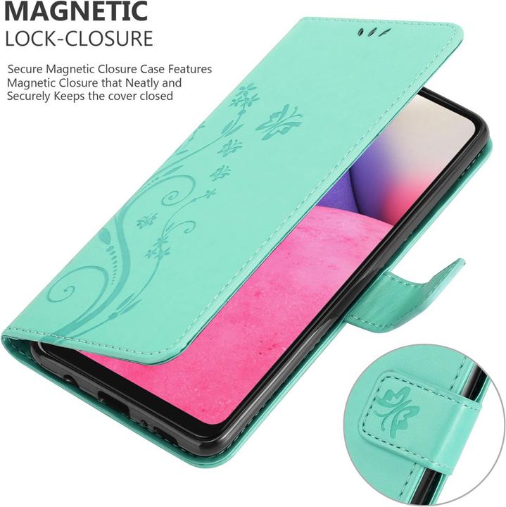Produktbild Cadorabo Flower Book Hülle (Samsung Galaxy A33 5G)