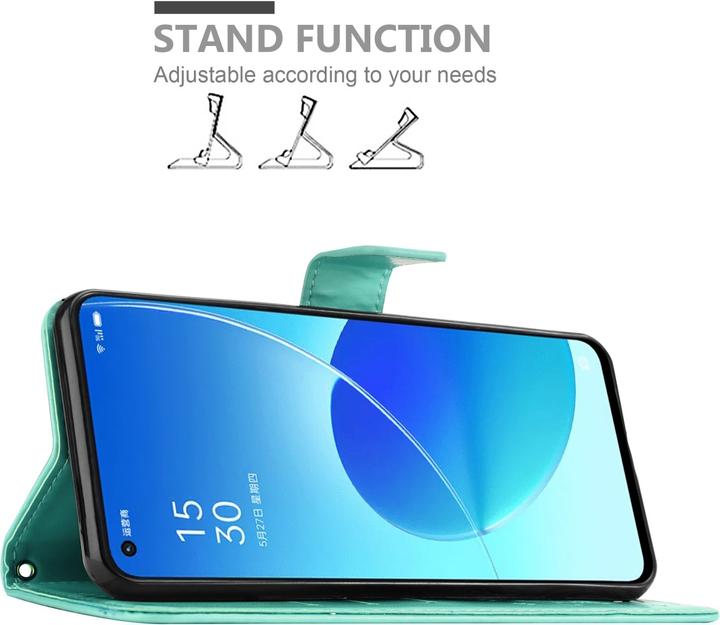 Immagine prodotto Cadorabo Copertina del libro a fiori (Oppo Reno 6 5G)
