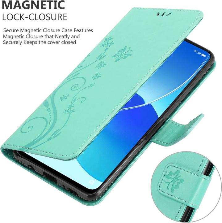 Immagine prodotto Cadorabo Copertina del libro a fiori (Oppo Reno 6 5G)