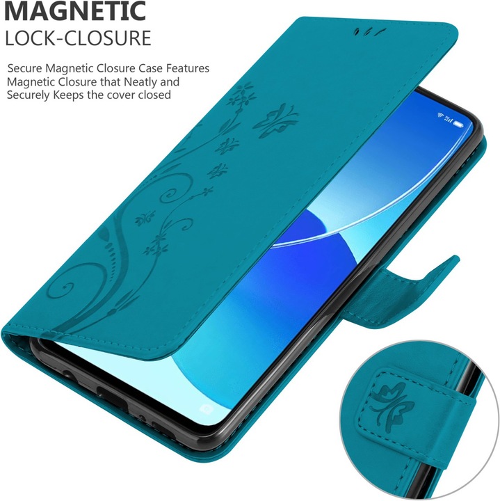 Actual product image Cadorabo Flower Book cover (Oppo Reno 6 5G)