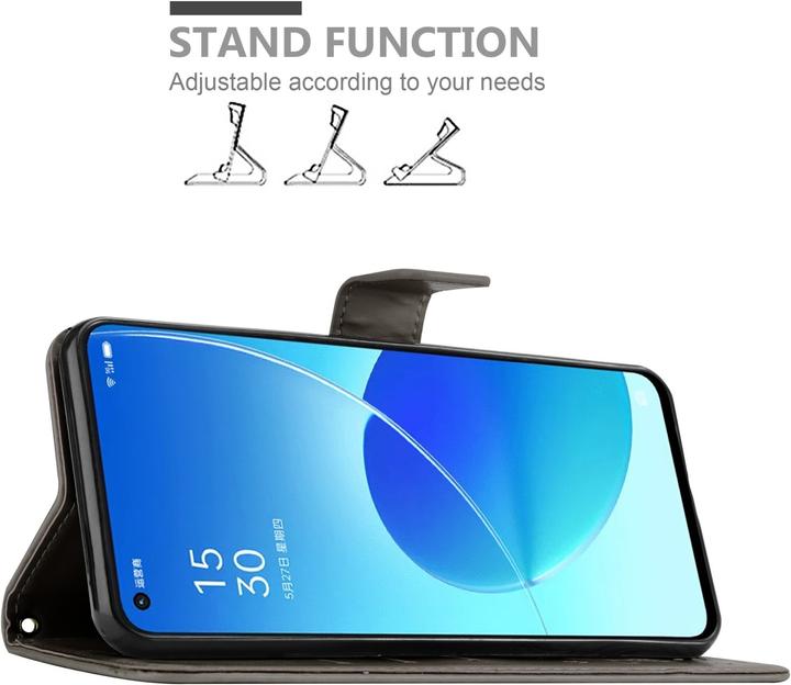 Actual product image Cadorabo Flower Book cover (Oppo Reno 6 5G)