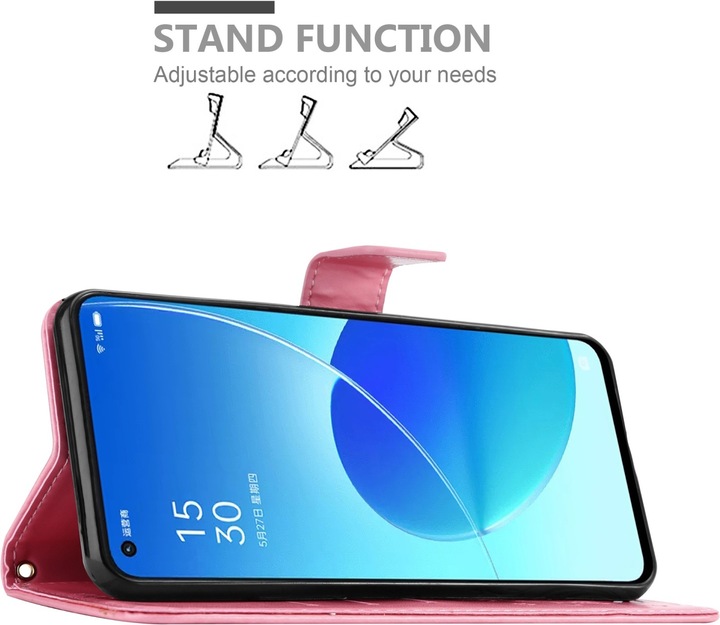 Produktbild Cadorabo Flower Book Hülle (Oppo Reno 6 5G)