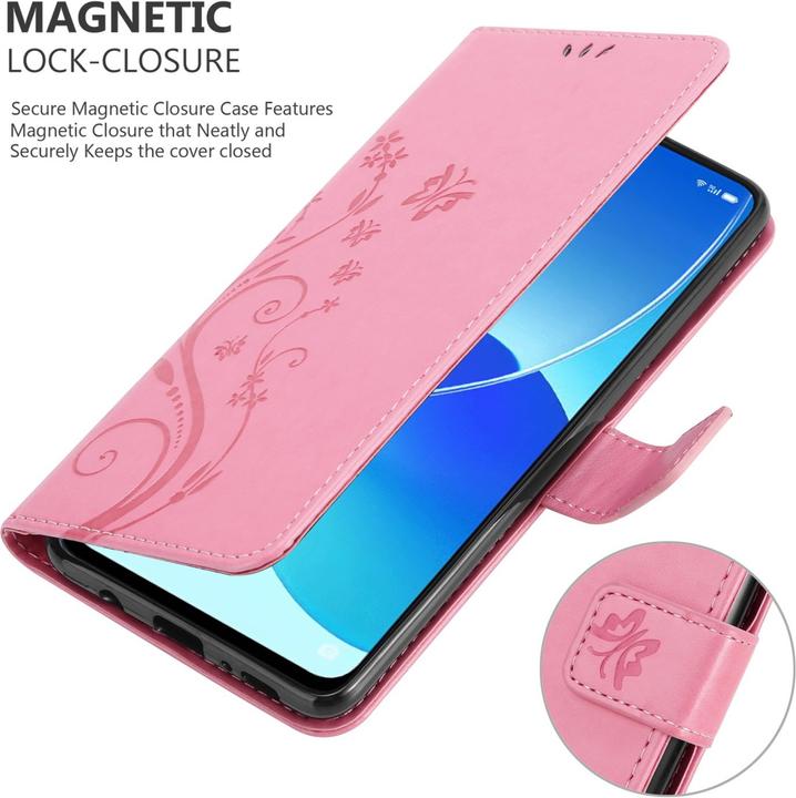 Actual product image Cadorabo Flower Book cover (Oppo Reno 6 5G)