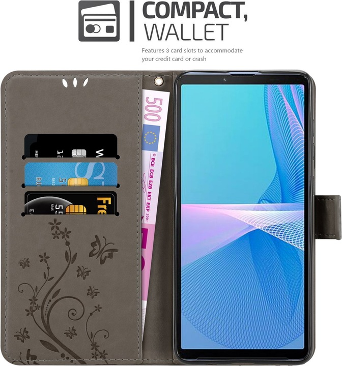 Actual product image Cadorabo Flower Book cover (Sony Xperia 10 III)