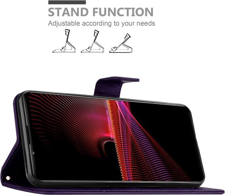 Actual product image Cadorabo Flower Book cover (Sony Xperia 1 III)