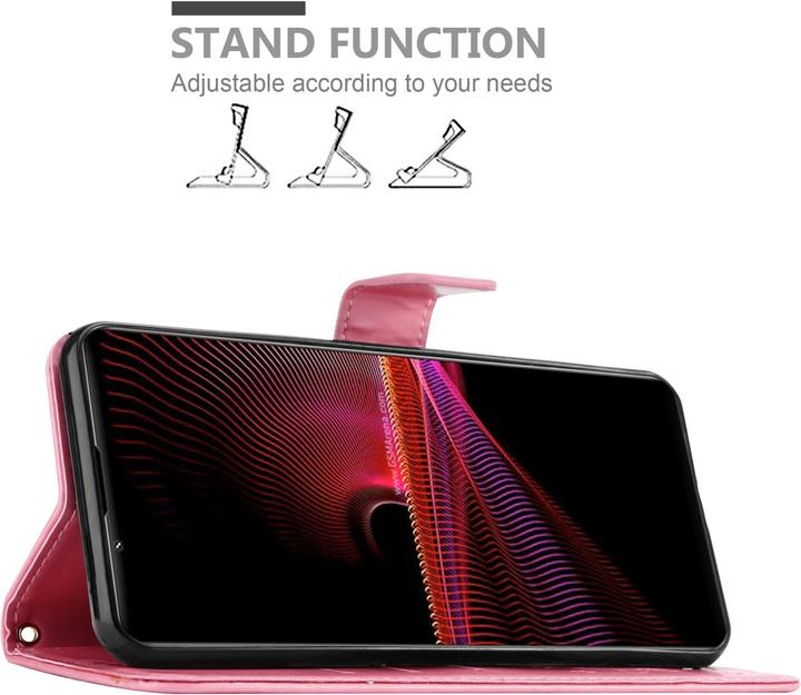 Produktbild Cadorabo Flower Book Hülle (Sony Xperia 1 III)