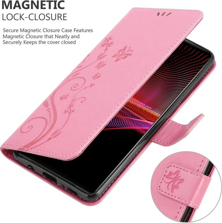 Produktbild Cadorabo Flower Book Hülle (Sony Xperia 1 III)