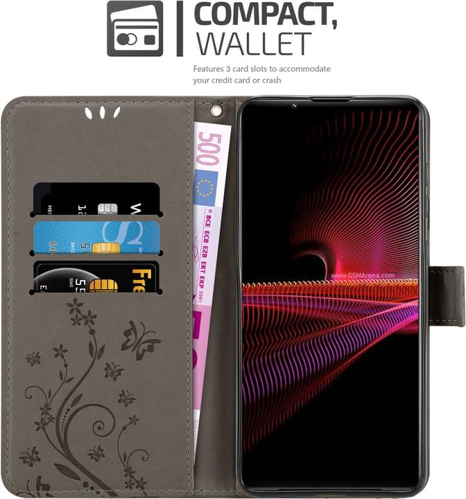 Image du produit Cadorabo Pochette Flower Book (Sony Xperia 1 III)