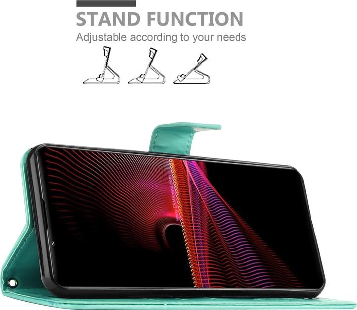 Produktbild Cadorabo Flower Book Hülle (Sony Xperia 1 III)