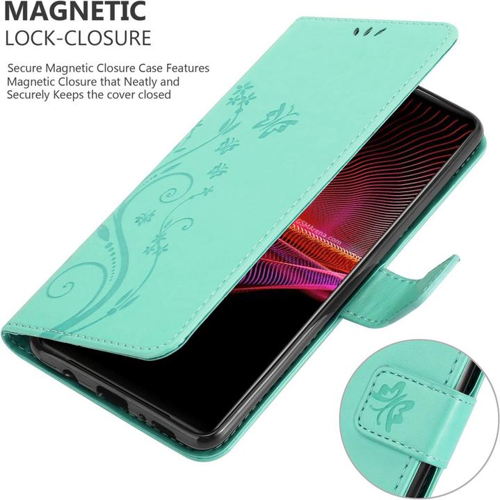 Produktbild Cadorabo Flower Book Hülle (Sony Xperia 1 III)