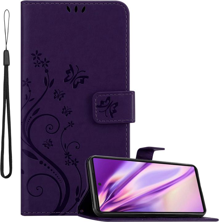 Floral dark purple