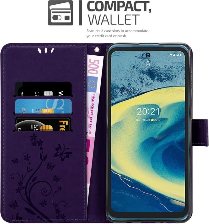 Image du produit Cadorabo Pochette Flower Book (Nokia XR20)