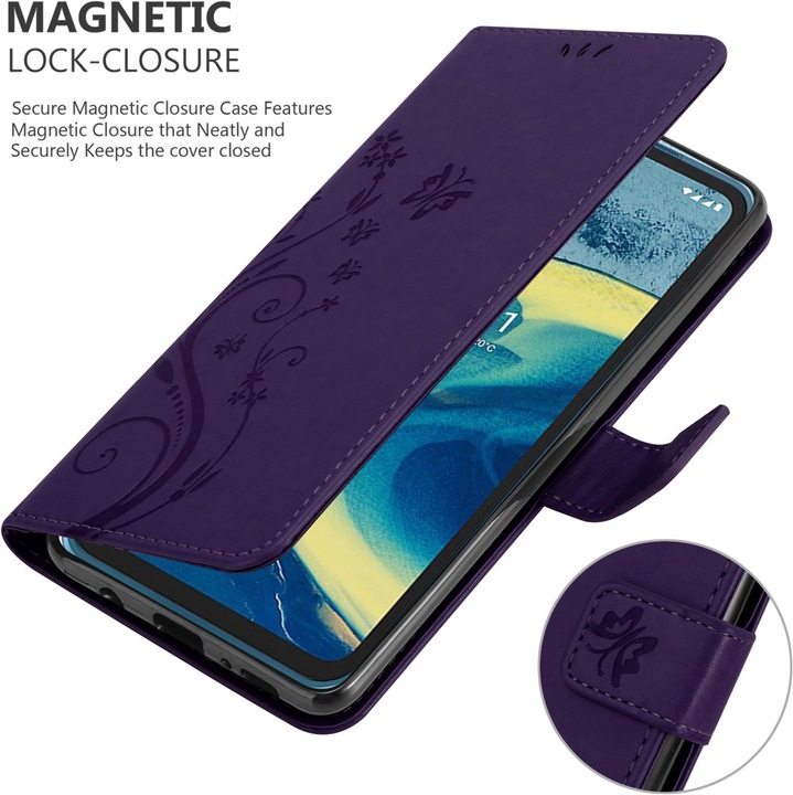 Actual product image Cadorabo Flower Book cover (Nokia XR20)