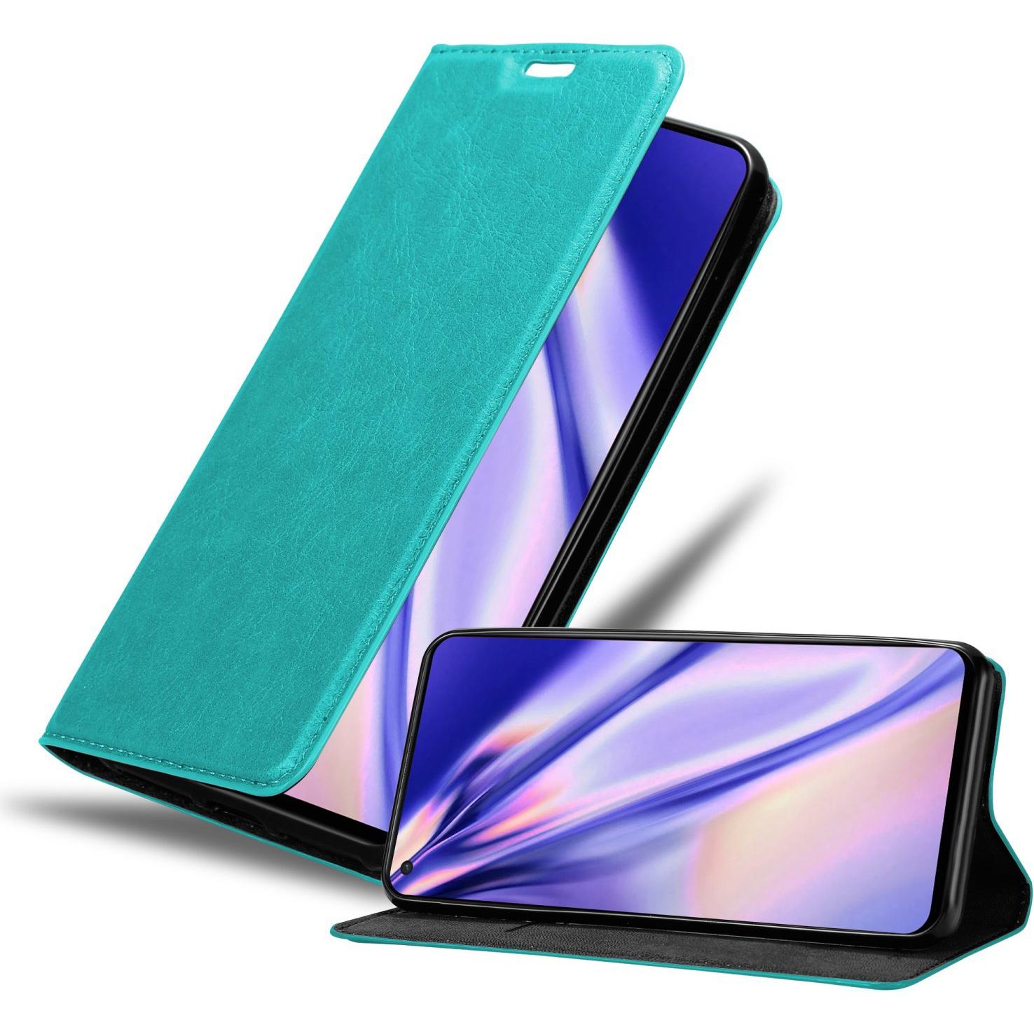 Cadorabo Book Invis. Magnet Hülle (OnePlus Nord 2 5G), Smartphone Hülle, Türkis