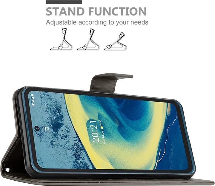 Productafbeelding Cadorabo Bloemen Boekomslag (Nokia XR20)