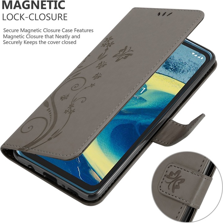 Actual product image Cadorabo Flower Book cover (Nokia XR20)