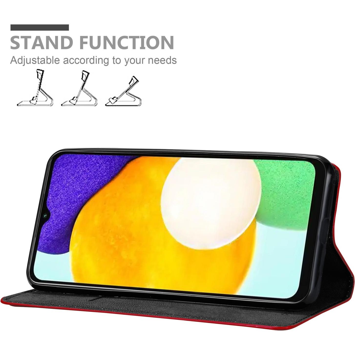 Thumbnail - Cadorabo Book Invis. Magnet Hülle (Samsung Galaxy A13 5G), Smartphone Hülle, Rot