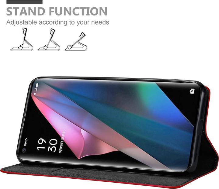 Productafbeelding Cadorabo Boek Invis. Magnetisch deksel (Oppo Find X3 Pro)