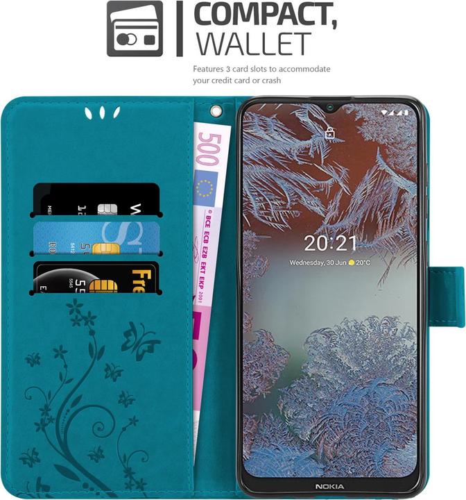 Immagine prodotto Cadorabo Copertina del libro a fiori (Nokia G10, Nokia G20)