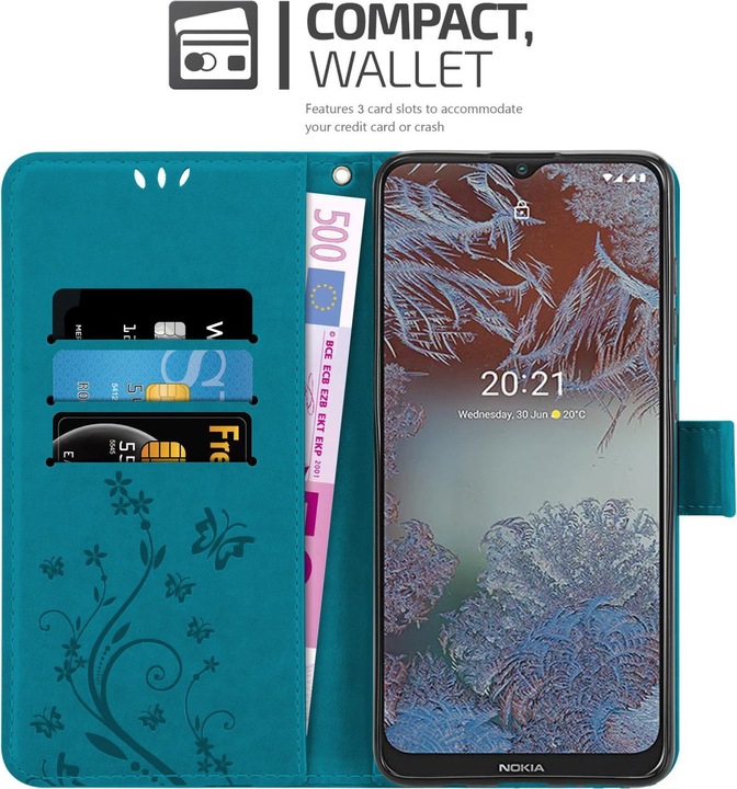 Actual product image Cadorabo Flower Book cover (Nokia G10, Nokia G20)
