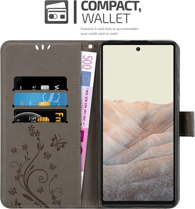 Actual product image Cadorabo Flower Book cover (Google Pixel 6a)
