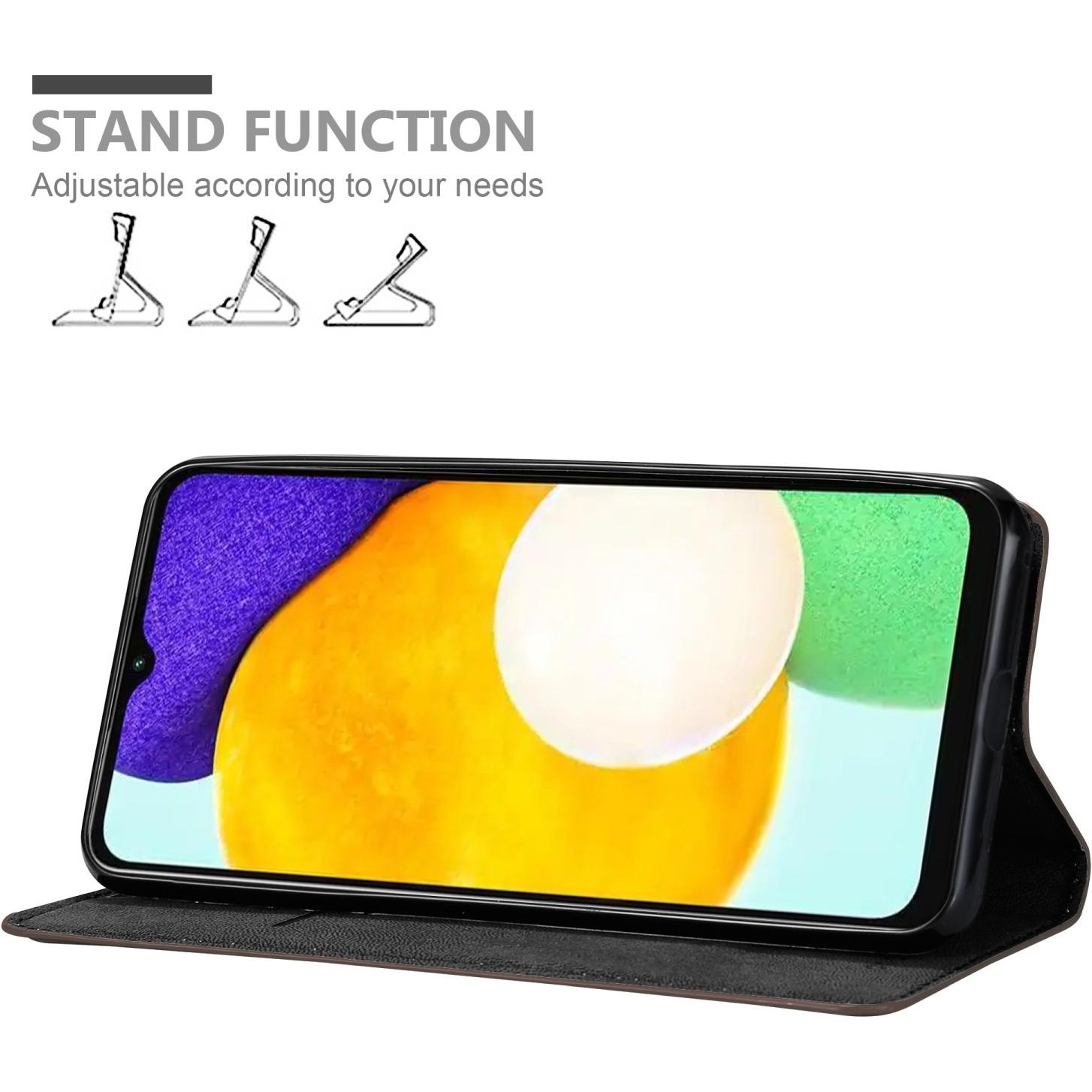 Thumbnail - Cadorabo Book Invis. Magnet Hülle (Samsung Galaxy A13 5G), Smartphone Hülle, Braun