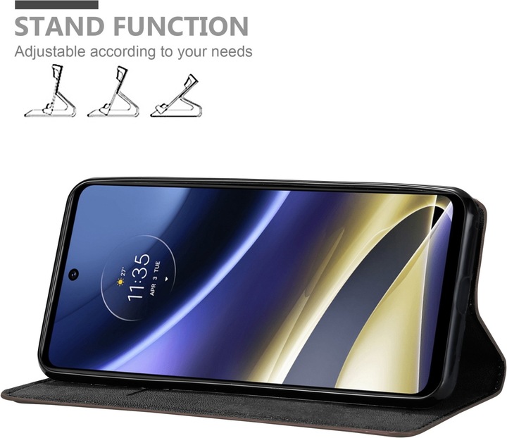 Actual product image Cadorabo Book Invis. Magnet sleeve (Motorola Moto G51 5G)