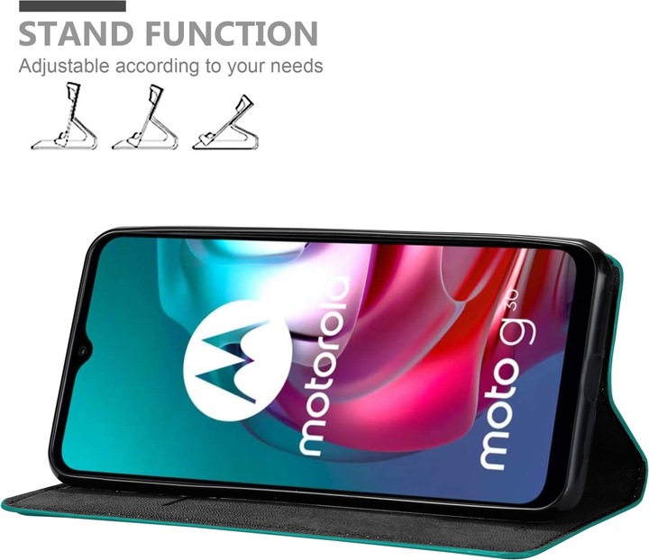 Produktbild Cadorabo Book Invis. Magnet Hülle (Motorola Moto G10, Motorola Moto G30)