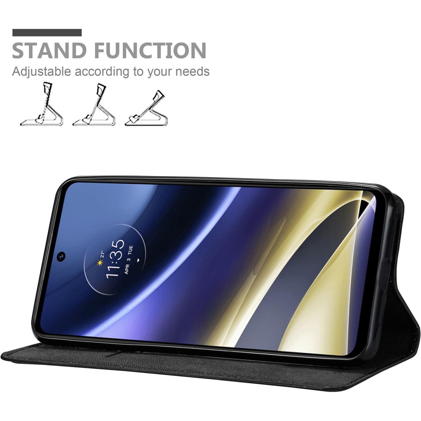 Thumbnail - Cadorabo Book Invis. Magnet Hülle (Motorola Moto G51 5G), Smartphone Hülle, Schwarz