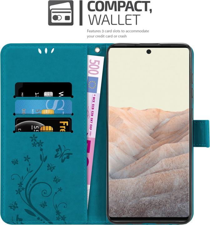 Produktbild Cadorabo Flower Book Hülle (Google Pixel 6 Pro)