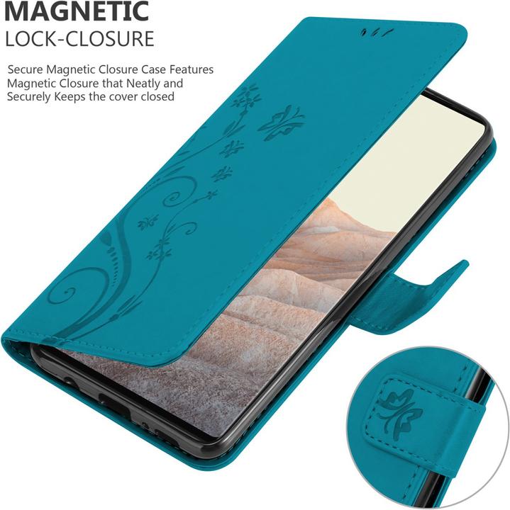 Produktbild Cadorabo Flower Book Hülle (Google Pixel 6 Pro)