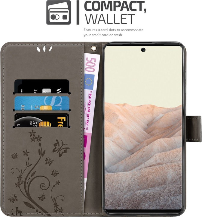 Actual product image Cadorabo Flower Book cover (Google Pixel 6 Pro)