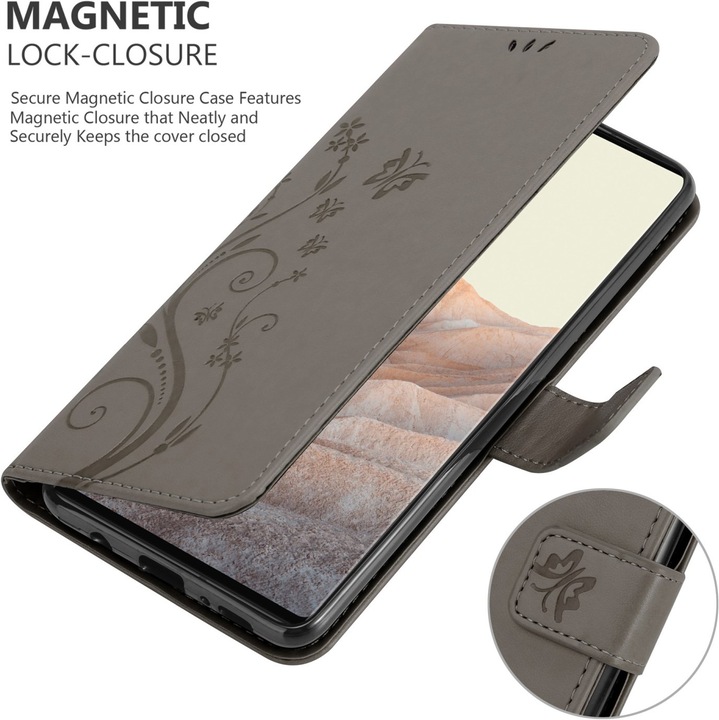 Actual product image Cadorabo Flower Book cover (Google Pixel 6 Pro)