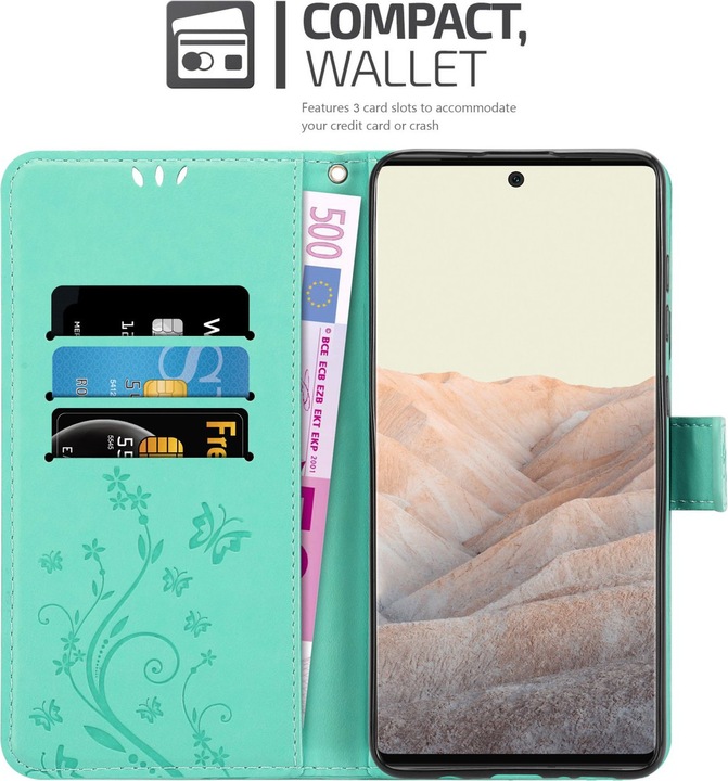 Actual product image Cadorabo Flower Book cover (Google Pixel 6 Pro)