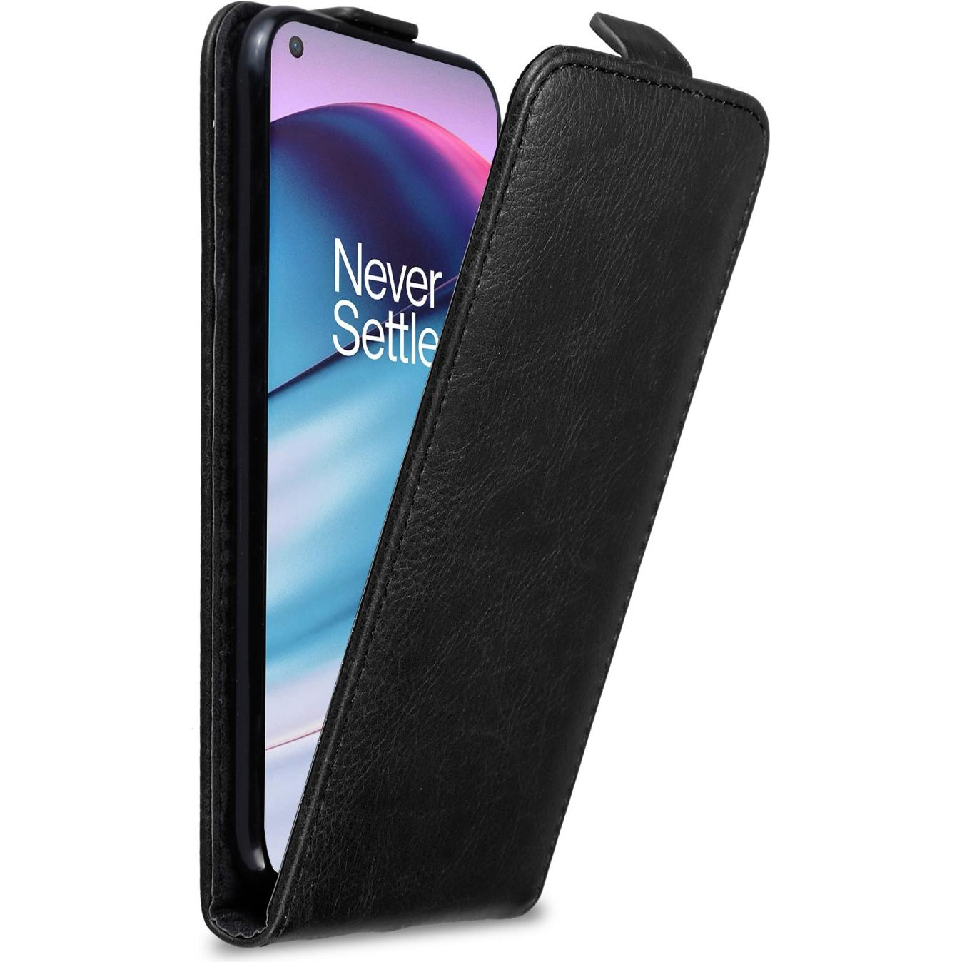 Cadorabo Flip wie Invis Hülle (OnePlus Nord CE 5G), Smartphone Hülle, Schwarz